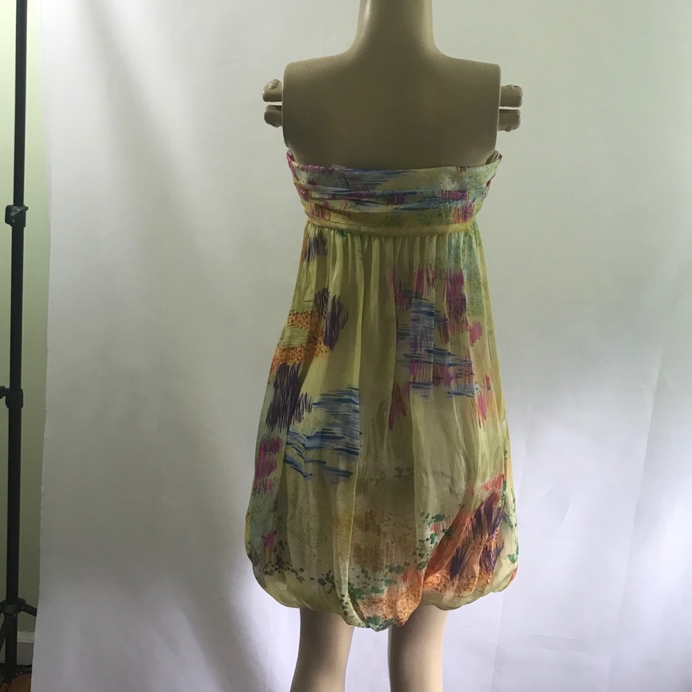 NWT🍹🍹ZARA Beautiful chiffon strapless midi dress - Picture 10 of 14